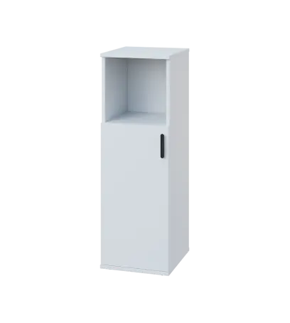 LN 3 - 3DN kancelářská skříň, 1-dveřová/nika, levá, 1107x360x400, bílá